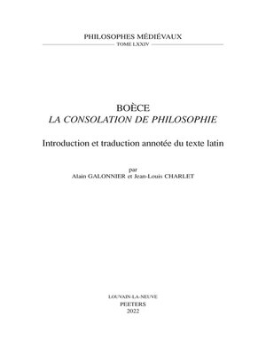 cover image of Boece, 'La Consolation de Philosophie'